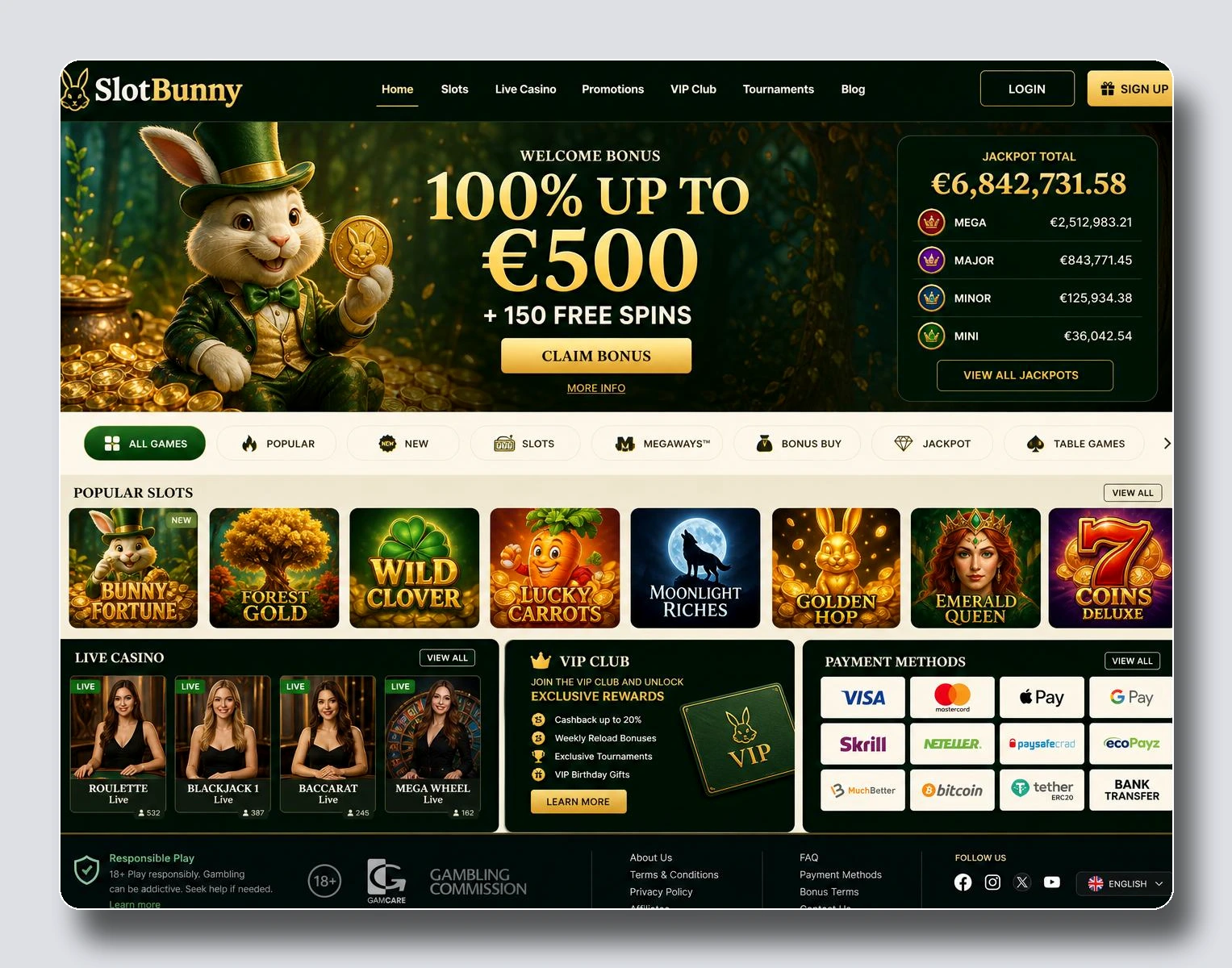 SlotBunny — casino en ligne retrait immédiat